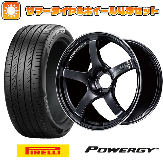 195/65R15 夏タイヤ ホイール4本セット PIRELLI パワジー (4/100車用) YOKOHAMA アドバンレーシング TC4 15インチ :arktire 11881 116668 37005 37005:アークタイヤ