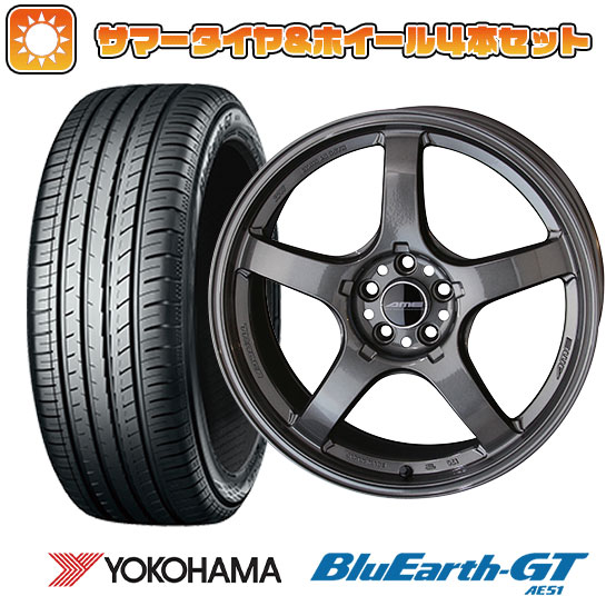 225/40R18 夏タイヤ ホイール４本セット (5/114車用) YOKOHAMA ブルーアース GT AE51 共豊 AME トレーサーGT V 18インチ :arktire 1131 103175 28537 28537:アークタイヤ