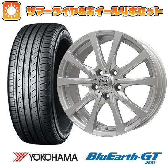 215/50R17 夏タイヤ ホイール4本セット YOKOHAMA ブルーアース GT AE51 (5/114車用) BIGWAY TRG バーン 17インチ :arktire 1842 128629 28552 28552:アークタイヤ