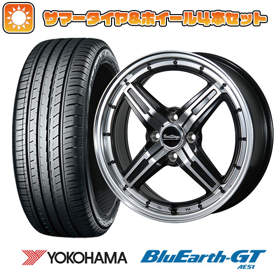 195/50R16 夏タイヤ ホイール4本セット YOKOHAMA ブルーアース GT AE51 (4/100車用) BLEST ビートステージ FS C 16インチ :arktire 1502 126117 28561 28561:アークタイヤ