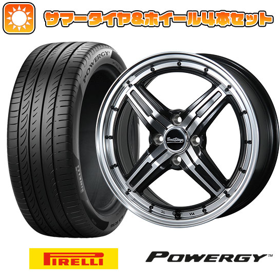 185/60R15 夏タイヤ ホイール4本セット PIRELLI パワジー (4/100車用) BLEST ビートステージ FS C 15インチ :arktire 1901 126116 37003 37003:アークタイヤ