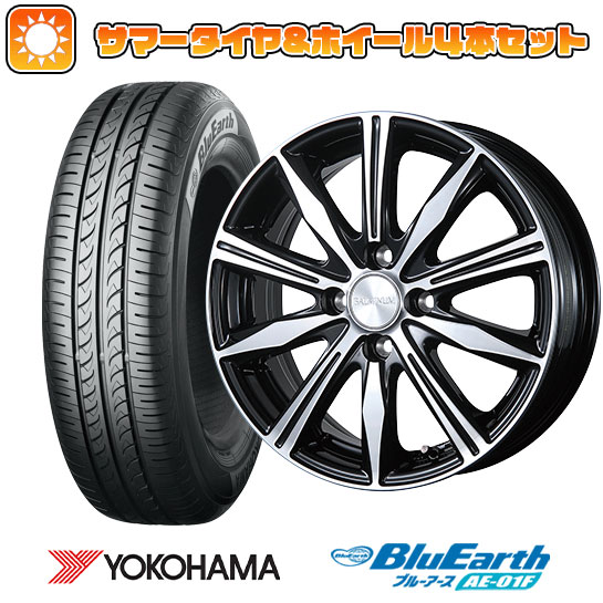 195/55R16 夏タイヤ ホイール4本セット シエンタ 2022- YOKOHAMA ブルーアース AE-01F BRIDGESTONE バルミナ K10 16インチ｜ark-tire