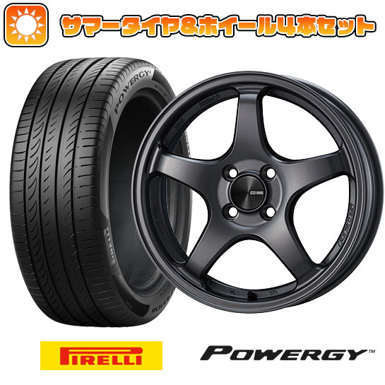 185/65R15 夏タイヤ ホイール４本セット (4/100車用) PIRELLI パワジー エンケイ PF05 15インチ :arktire 1921 151012 37006 37006:アークタイヤ