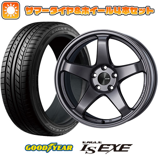 225/45R18 夏タイヤ ホイール４本セット (5/114車用) GOODYEAR イーグル エルエス エグゼ(限定) エンケイ PF05 18インチ :arktire 1261 151031 31587 31587:アークタイヤ