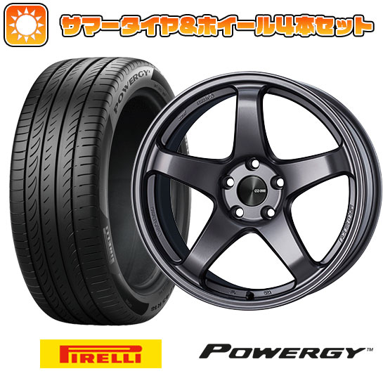 225/60R18 夏タイヤ ホイール４本セット (5/114車用) PIRELLI パワジー エンケイ PF05 18インチ :arktire 1341 151035 36977 36977:アークタイヤ