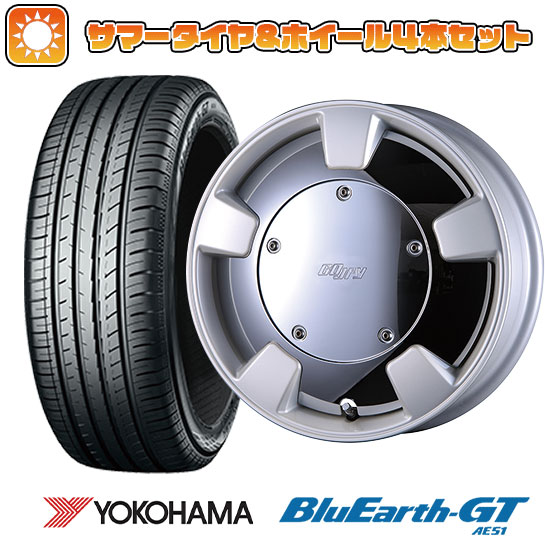 195/55R15 夏タイヤ ホイール4本セット YOKOHAMA ブルーアース GT AE51 (4/100車用) CRIMSON グーフィー スプリッター 15インチ :arktire 1848 84650 33215 33215:アークタイヤ