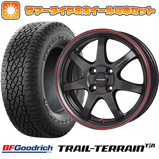 215/60R17 夏タイヤ ホイール4本セット BFグッドリッチ トレールテレーンT/A ORBL (5/114車用) HOT STUFF クロススピード ハイパーエディションCR7 17インチ :arktire 1843 146375 36816 36816:アークタイヤ