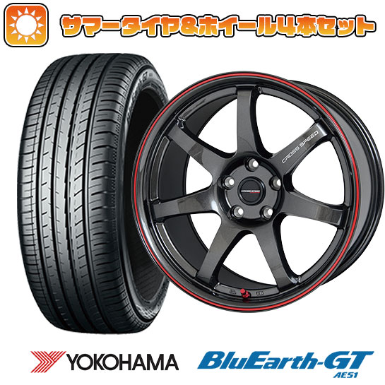 225/50R18 夏タイヤ ホイール４本セット (5/114車用) YOKOHAMA ブルーアース GT AE51 クロススピード ハイパーエディションCR7 18インチ :arktire 1301 146376 28543 28543:アークタイヤ