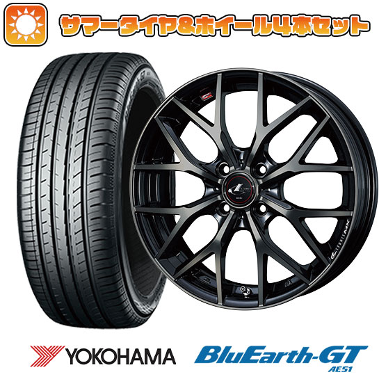 185/55R15 夏タイヤ ホイール4本セット YOKOHAMA ブルーアース GT AE51 (4/100車用) WEDS レオニス MX 15インチ :arktire 1846 132644 28573 28573:アークタイヤ