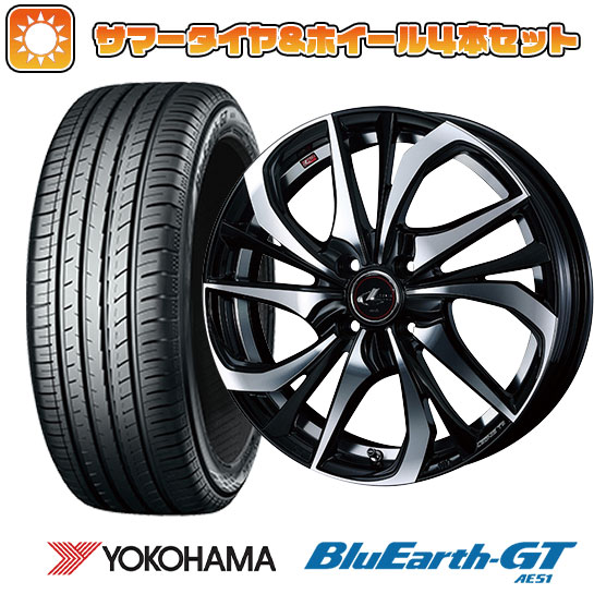 175/60R16 夏タイヤ ホイール4本セット YOKOHAMA ブルーアース GT AE51 (4/100車用) WEDS レオニス TE 16インチ :arktire 2321 132797 33214 33214:アークタイヤ