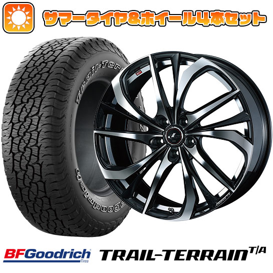 225/55R18 夏タイヤ ホイール4本セット BFグッドリッチ トレールテレーンT/A ORBL (5/100車用) WEDS レオニス TE 18インチ :arktire 2288 136601 36808 36808:アークタイヤ