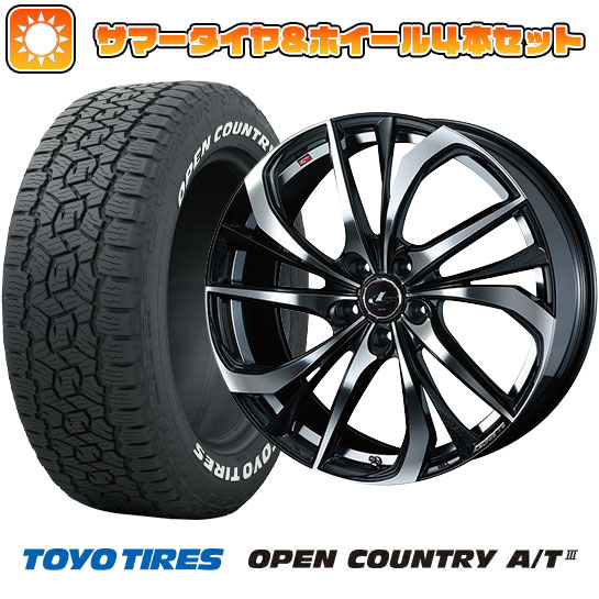 235/60R18 夏タイヤ ホイール４本セット (5/114車用) TOYO オープンカントリー A/T III RWL/RBL ウェッズ レオニス TE 18インチ :arktire 27064 136602 42842 42842:アークタイヤ