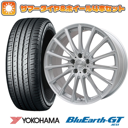 245/40R19 夏タイヤ ホイール4本セット YOKOHAMA ブルーアース GT AE51 (5/114車用) LEHRMEISTER LM S FS15 (シルバーポリッシュ) 19インチ :arktire 1122 94602 28531 28531:アークタイヤ