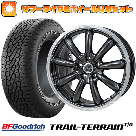 225/55R18 夏タイヤ ホイール4本セット BFグッドリッチ トレールテレーンT/A ORBL (5/114車用) MONZA JPスタイル バーニー 18インチ :arktire 1321 123241 36808 36808:アークタイヤ