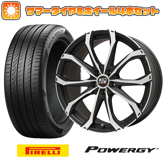 235/35R19 夏タイヤ ホイール4本セット PIRELLI パワジー (5/114車用) MSW by OZ Racing MSW 48(マットブラックポリッシュ) 19インチ :arktire 880 88907 36957 36957:アークタイヤ