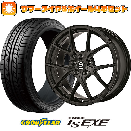 225/45R18 夏タイヤ ホイール４本セット (5/114車用) GOODYEAR イーグル エルエス エグゼ(限定) OZ SPARCO ポディオ 18インチ :arktire 1261 98467 31587 31587:アークタイヤ