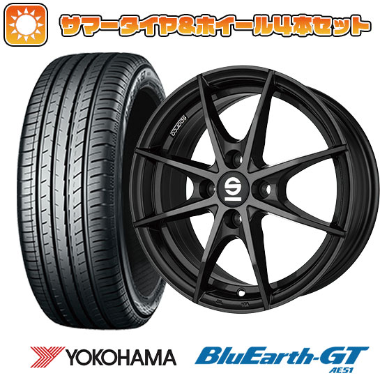 185/60R15 夏タイヤ ホイール4本セット YOKOHAMA ブルーアース GT AE51 (4/100車用) OZ SPARCO トロフェオ 15インチ :arktire 1901 98453 28575 28575:アークタイヤ