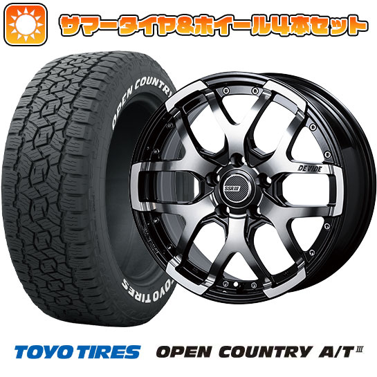 245/70R16 夏タイヤ ホイール4本セット TOYO OPEN COUNTRY A/T III (5/114車用) SSR ディバイド ZS 16インチ :arktire 15841 142973 38625 38625:アークタイヤ