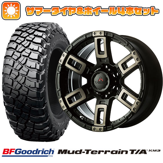 285/55R20 夏タイヤ ホイール4本セット BFグッドリッチ マッドテレーンT/A KM3 (6/139車用) MCLIMB カノン 20インチ :arktire 11803 106966 26500 26500:アークタイヤ