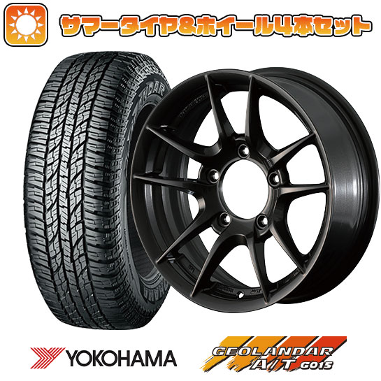 215/85R16 夏タイヤ ホイール4本セット ジムニー YOKOHAMA ジオランダー A/T G015 OWL/RBL APIO ワイルドボア Z 16インチ :arktire 2286 96990 22885 22885:アークタイヤ