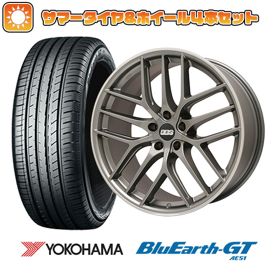 245/45R19 夏タイヤ ホイール4本セット YOKOHAMA ブルーアース GT AE51 (5/114車用) BBS GERMANY BBS CC R サテンプラチナム 19インチ : arktire 1141 127332 28532 28532 : アークタイヤ