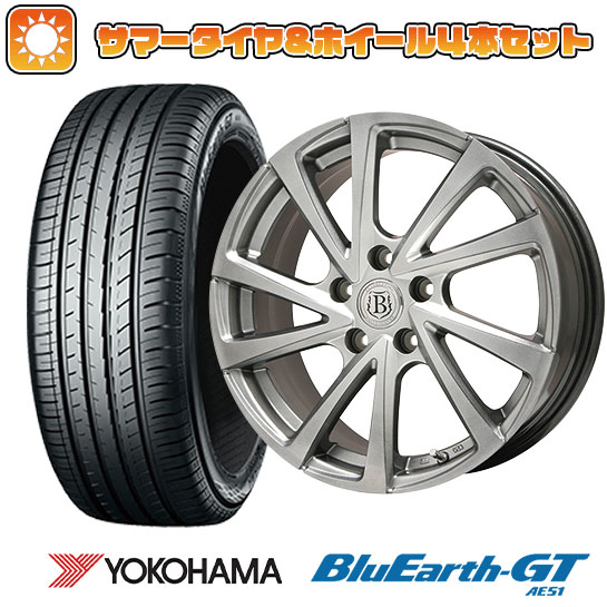 215/40R18 夏タイヤ ホイール4本セット YOKOHAMA ブルーアース GT AE51 (5/100車用) BRANDLE E04 18インチ :arktire 1221 93338 28536 28536:アークタイヤ