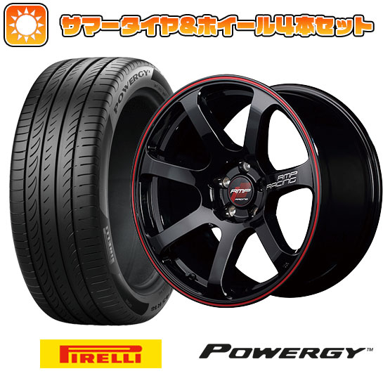 215/60R17 夏タイヤ ホイール4本セット PIRELLI パワジー (5/114車用) MID RMP レーシング R07 17インチ :arktire 1843 133592 36988 36988:アークタイヤ