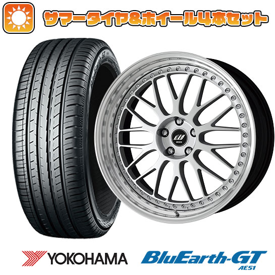 245/45R19 夏タイヤ ホイール4本セット YOKOHAMA ブルーアース GT AE51 (5/114車用) WORK ジスタンス W10M 19インチ :arktire 1141 141722 28532 28532:アークタイヤ