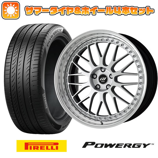 225/40R19 夏タイヤ ホイール4本セット PIRELLI パワジー (5/100車用) WORK ジスタンス W10M 19インチ :arktire 877 141724 36960 36960:アークタイヤ