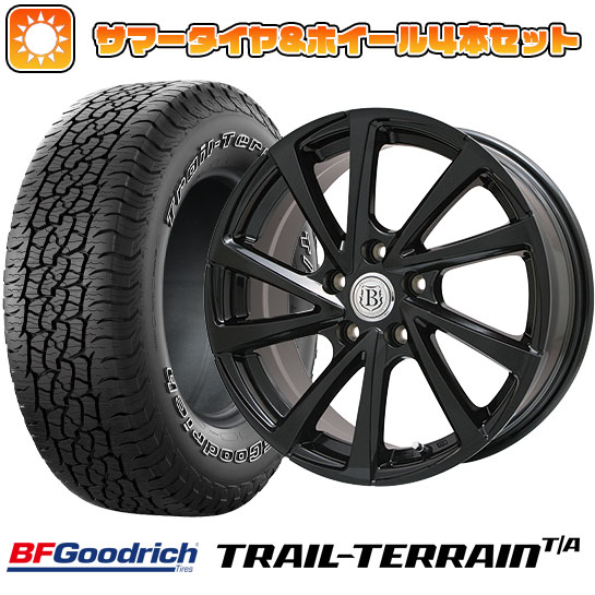 235/60R18 夏タイヤ ホイール4本セット BFグッドリッチ トレールテレーンT/A ORBL (5/114車用) BRANDLE E04B 18インチ :arktire 27064 103546 36812 36812:アークタイヤ