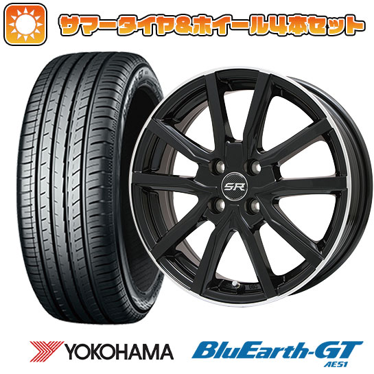 185/65R14 夏タイヤ ホイール4本セット YOKOHAMA ブルーアース GT AE51 (4/100車用) BRANDLE N52B 14インチ :arktire 10221 107443 33799 33799:アークタイヤ