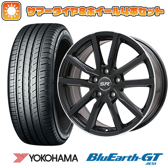 195/50R16 夏タイヤ ホイール4本セット YOKOHAMA ブルーアース GT AE51 (4/100車用) BRANDLE N52B 16インチ｜ark-tire