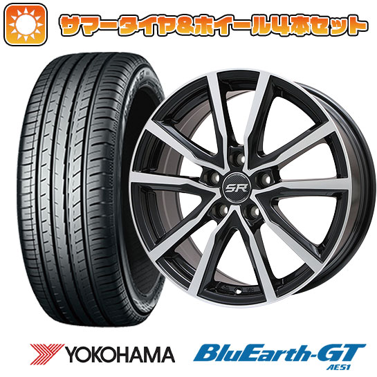 215/50R17 夏タイヤ ホイール4本セット YOKOHAMA ブルーアース GT AE51 (5/114車用) BRANDLE N52BP 17インチ :arktire 1842 107436 28552 28552:アークタイヤ