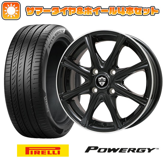 195/55R15 夏タイヤ ホイール4本セット PIRELLI パワジー (4/100車用) BRANDLE ER16B 15インチ :arktire 1848 109704 37000 37000:アークタイヤ