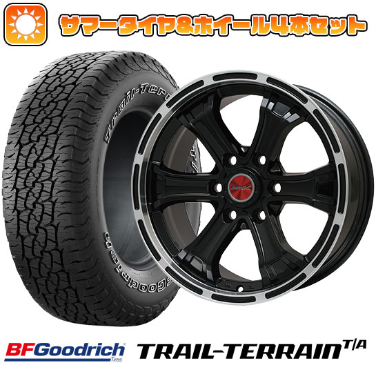 275/65R18 夏タイヤ ホイール4本セット BFグッドリッチ トレールテレーンT/A ORWL (6/139車用) BIGWAY B MUD K(グロスブラックリムポリッシュトヨタ用 18インチ :arktire 16581 109259 36784 36784:アークタイヤ