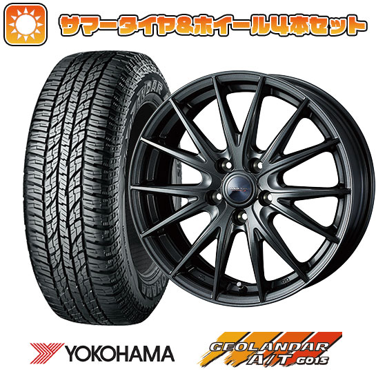 225/65R17 夏タイヤ ホイール4本セット YOKOHAMA ジオランダー A/T G015 RBL (5/114車用) WEDS ヴェルバ スポルト2 17インチ :arktire 2182 123044 22902 22902:アークタイヤ