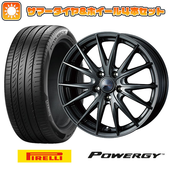 225/60R18 夏タイヤ ホイール４本セット (5/114車用) PIRELLI パワジー ウェッズ ヴェルバ スポルトII 18インチ :arktire 1341 123046 36977 36977:アークタイヤ