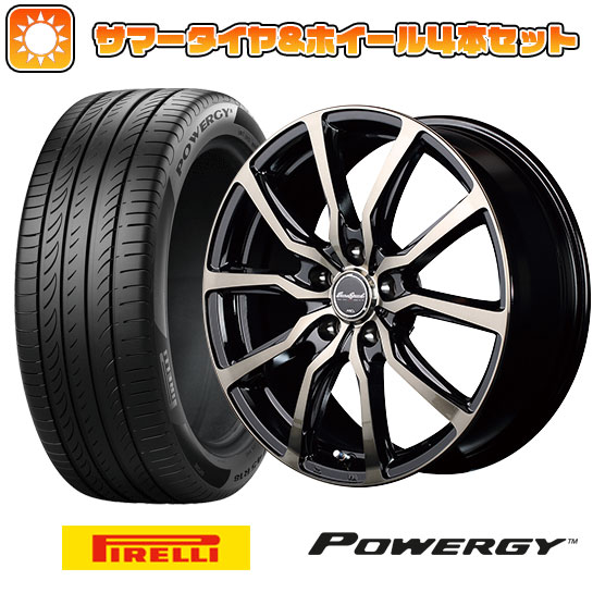 205/50R17 夏タイヤ ホイール4本セット PIRELLI パワジー (5/100車用) MID ユーロスピード D.C.52 17インチ :arktire 1671 133653 38262 38262:アークタイヤ