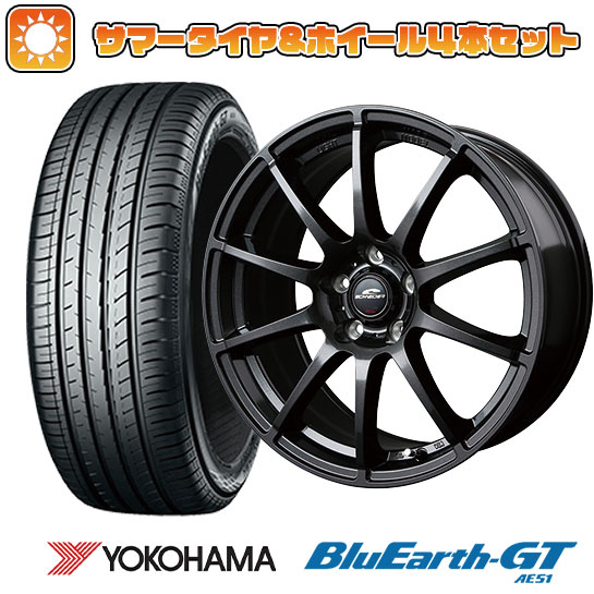 215/45R17 夏タイヤ ホイール4本セット YOKOHAMA ブルーアース GT AE51 (5/100車用) MID シュナイダー スタッグ 17インチ :arktire 1674 125989 28547 28547:アークタイヤ