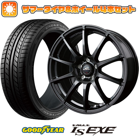 215/45R18 夏タイヤ ホイール4本セット GOODYEAR EAGLE LS EXE(限定) (5/114車用) MID シュナイダー スタッグ 18インチ :arktire 1130 125991 31586 31586:アークタイヤ