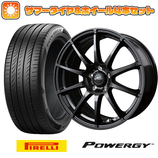 225/60R18 夏タイヤ ホイール４本セット (5/114車用) PIRELLI パワジー MID シュナイダー スタッグ ストロングガンメタ 18インチ :arktire 1341 125991 36977 36977:アークタイヤ