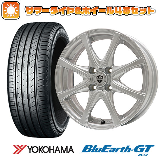 195/65R15 夏タイヤ ホイール4本セット YOKOHAMA ブルーアース GT AE51 (5/100車用) BRANDLE KF25 15インチ｜ark-tire