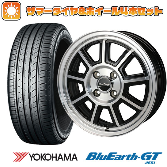 165/55R15 夏タイヤ ホイール4本セット N BOX タントカスタム ワゴンR YOKOHAMA ブルーアース GT AE51 BLEST ビートステージ KS C 15インチ :arktire 21761 126111 28574 28574:アークタイヤ