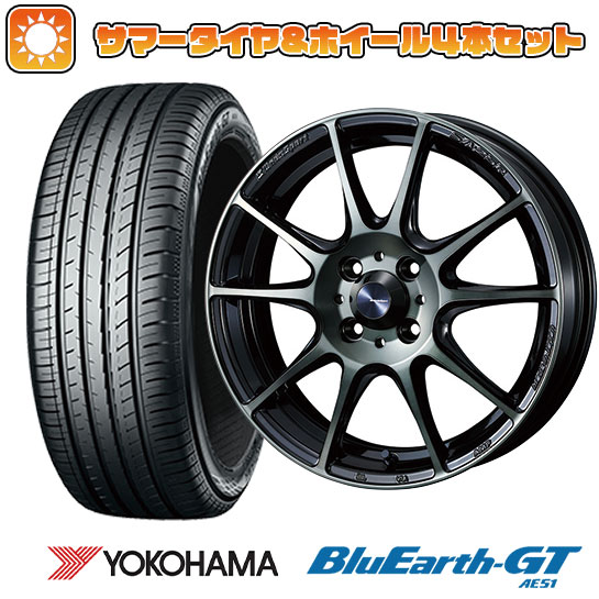 185/60R15 夏タイヤ ホイール4本セット YOKOHAMA ブルーアース GT AE51 (4/100車用) WEDS ウェッズスポーツ SA 25R 15インチ :arktire 1901 132692 28575 28575:アークタイヤ