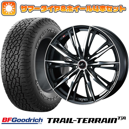 225/55R18 夏タイヤ ホイール4本セット BFグッドリッチ トレールテレーンT/A ORBL (5/100車用) WEDS レオニス GX 18インチ :arktire 2288 136586 36808 36808:アークタイヤ