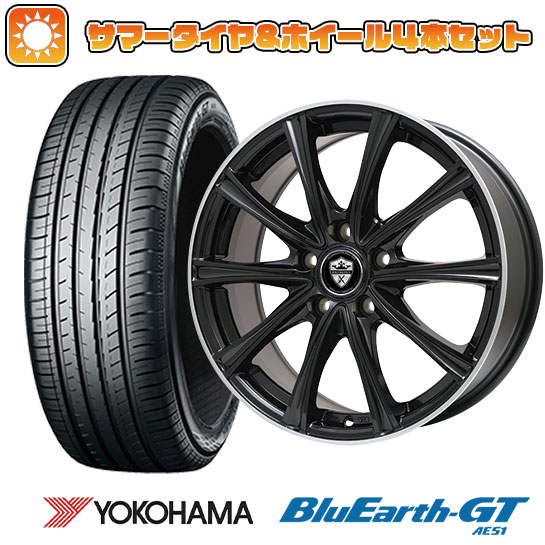 225/50R17 夏タイヤ ホイール4本セット YOKOHAMA ブルーアース GT AE51 (5/114車用) BRANDLE ER16B 17インチ :arktire 1844 109694 28553 28553:アークタイヤ