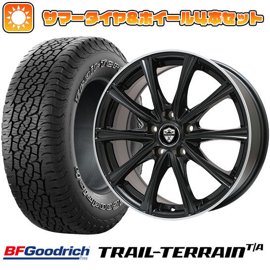 215/60R17 夏タイヤ ホイール4本セット BFグッドリッチ トレールテレーンT/A ORBL (5/114車用) BRANDLE ER16B 17インチ :arktire 1843 109694 36816 36816:アークタイヤ