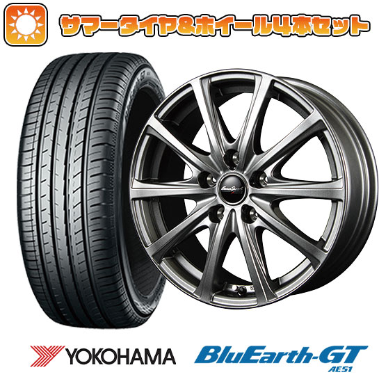 215/60R16 夏タイヤ ホイール4本セット YOKOHAMA ブルーアース GT AE51 (5/114車用) MID ユーロスピード V25 16インチ｜ark-tire