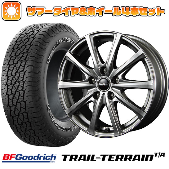 225/60R17 夏タイヤ ホイール4本セット BFグッドリッチ トレールテレーンT/A ORBL (5/100車用) MID ユーロスピード V25 メタリックグレー 17インチ :arktire 4941 126050 36817 36817:アークタイヤ