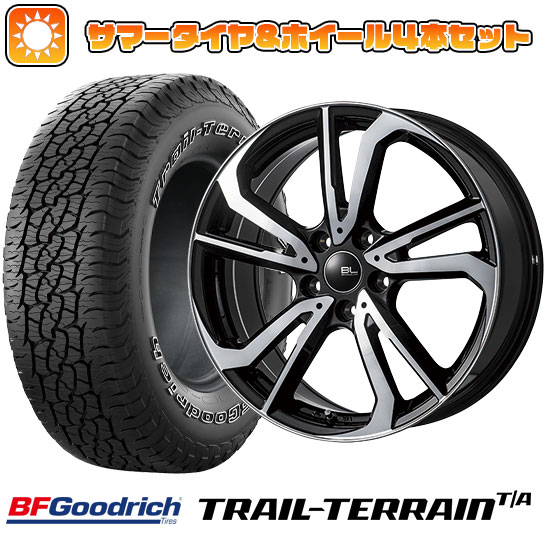 225/60R17 夏タイヤ ホイール4本セット BFグッドリッチ トレールテレーンT/A ORBL (5/100車用) BRANDLE LINE レツィオ パールブラックポリッシュ 17インチ :arktire 4941 110502 36817 36817:アークタイヤ